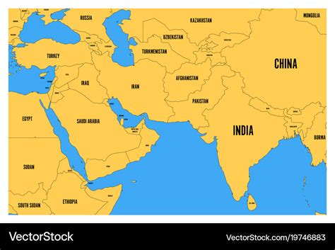 Asia And Middle East Map - Zone Map