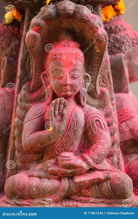 Nepalese Buddha Sculpture Stock Photo Image Of Buddhist 17861544