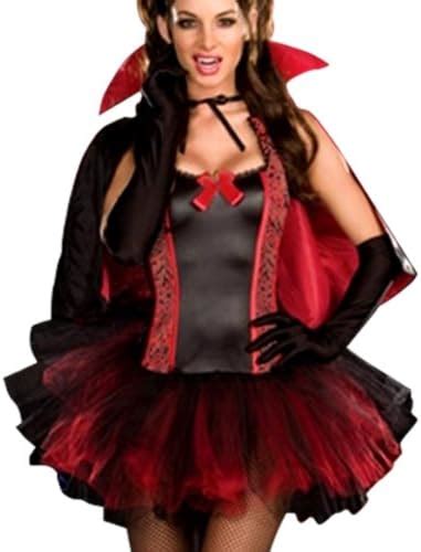 Gothic Manor Dark Hooded Vampire Countess Lady Corset W Tutu Gloves G String Complete Costume