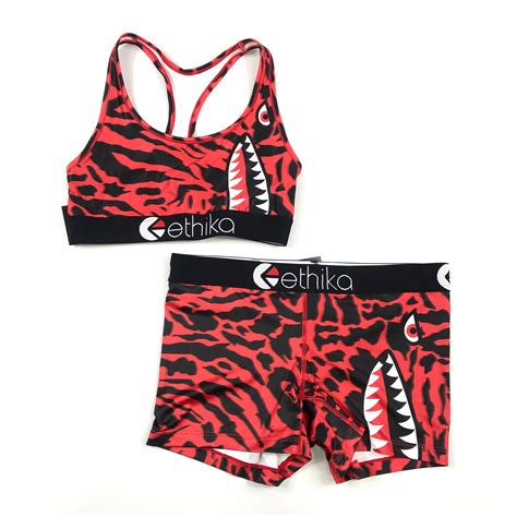 Ethika Staple Boxer Brief And Sports Bra Set In Bomber Slyme Wlsb1305
