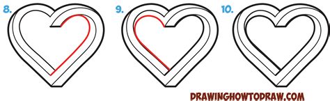 Beginner level drawing tutorials • drawing • pencil drawing tutorials • step by step drawing tutorials. How to Draw an Impossible Heart - Easy Step by Step ...