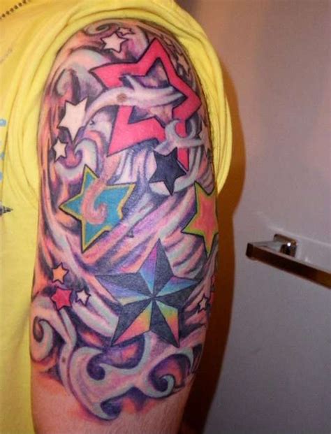 Star Half Sleeve Tattoo Designs