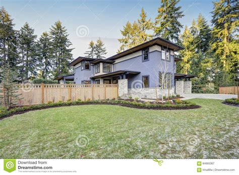 Luxurious New Construction Home In Bellevue Wa Stock Image Image Of