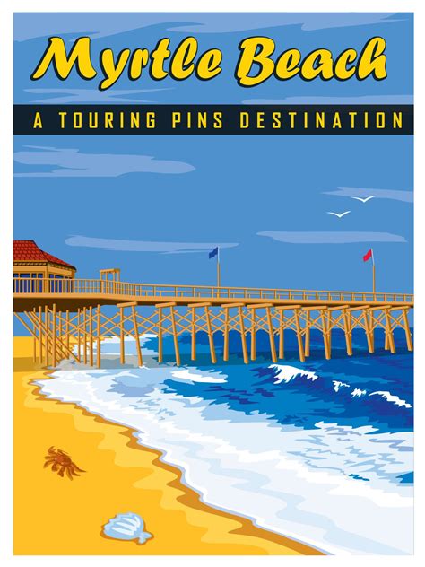 Official Touring Pins Poster For Myrtle Beach Sc