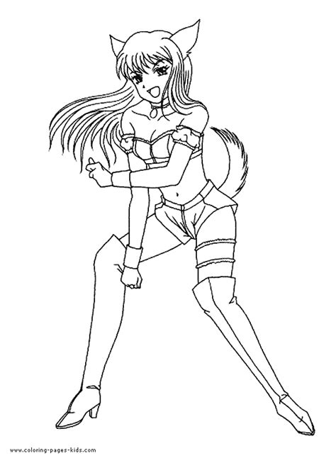 Anime Print Out Coloring Pages