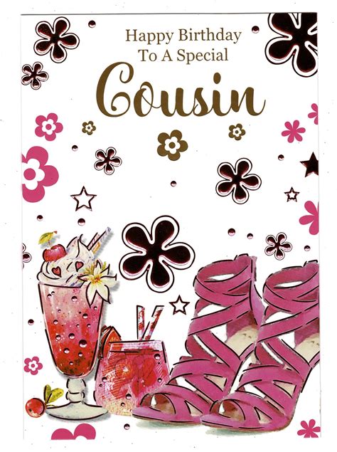 Cousin Birthday Card Happy Birthday To A Special Cousin With Love