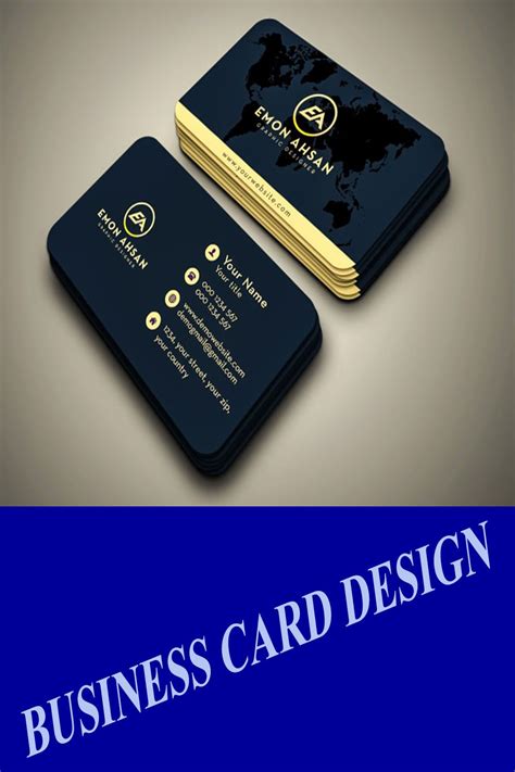 pin  business card design