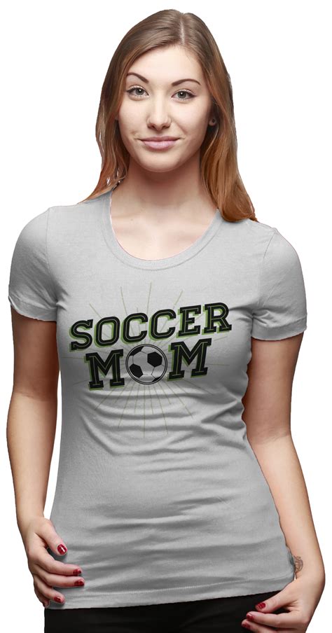 Womens Soccer Mom Cool Sporting Tee Goalie T Shirt For Ladies White