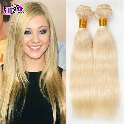 Real Brazilian Blonde Hair Extensions Blonde Human Hair Weave Cheap