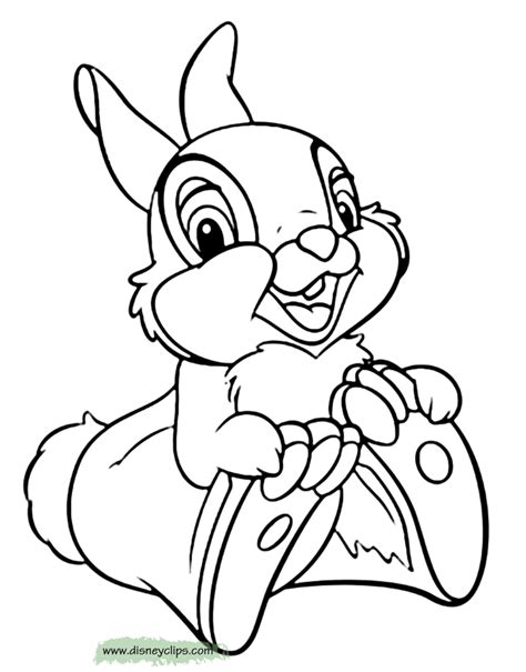 Add some colors to create your piece of art. Bambi Coloring Pages (3) | Disneyclips.com