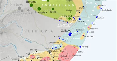 Somalia Control Map Timeline August Political Geography Now