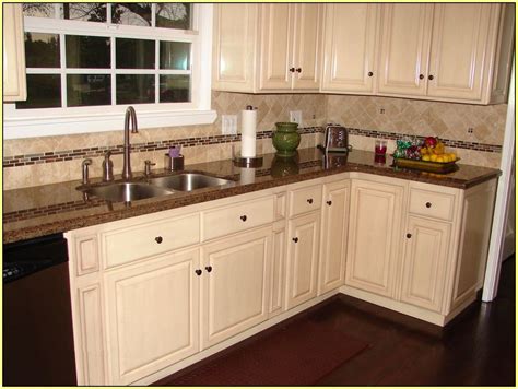White Kitchen Cabinets With Brown Countertops Kitchen Design Ideas