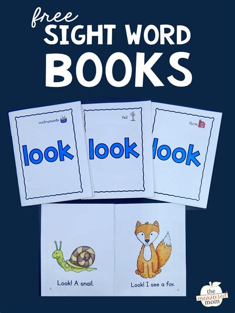 Free Printable Sight Word Booklets For Kindergarten Maryann Kirbys