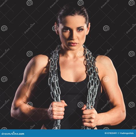 Beautiful Strong Woman Stock Image Image Of Anatomy 87820491