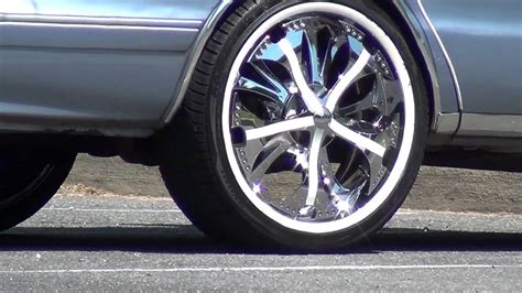 Chevy Car With 22 Inch Spinner Chrome Rims Youtube