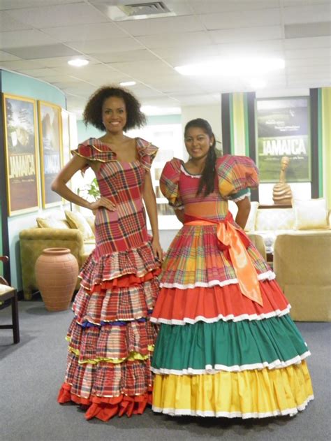 Jamaican Cultural Dresses Jamaican Clothing Jamaican Dress Jamaica