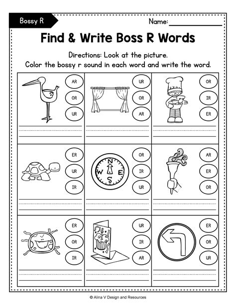 R Controlled Vowels Worksheets Mega Bundle Bossy R Distance Learning In Practices