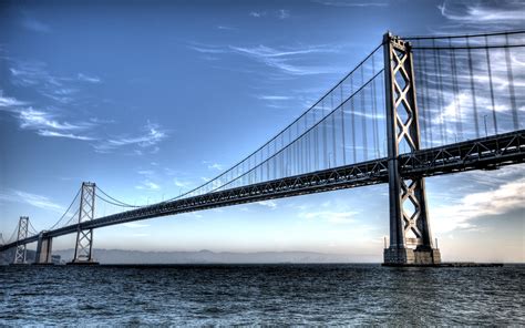 San Francisco Bay Bridge Hdr 20 Mm Wide Angle 4 Exposur Flickr