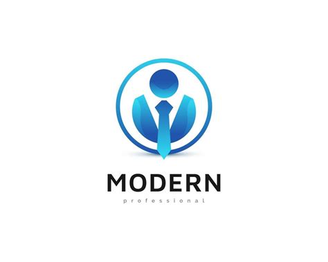 Modern Businessman Logo Design Male Logo Or Icon For Profile Or Avatar