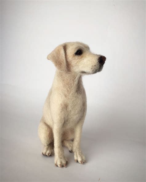 Needle Felted Labrador Dog Sculpture Wool Needle Felting Needle