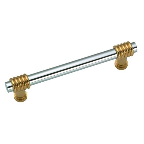 Richelieu Hardware Contemporary 3 25 32 In 96 Mm Brass Chrome Cabinet Pull Bp259130140 The