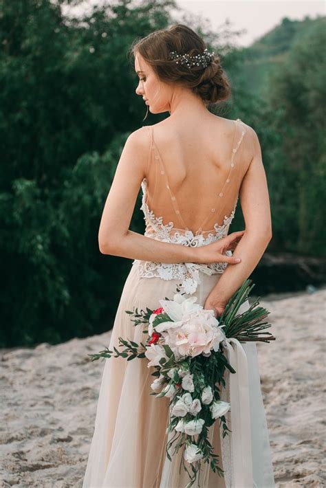 Pin By Tegan Ilisa On Wedding Bridals Beige Wedding Dress Beige