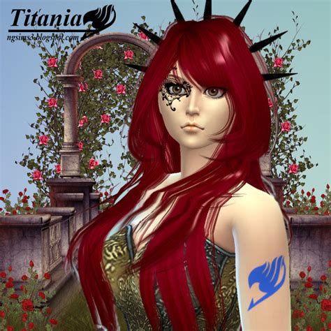 Titania Erza Scarlet At Ng Sims3 Sims 4 Updates