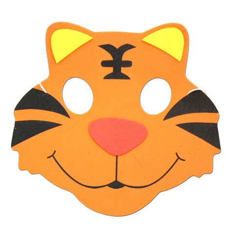 Buy Tiger Childrens Foam Animal Mask With Friendly Face At Simply Party