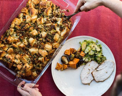 Bread Stuffing With Turkey Sausage — The Mom 100