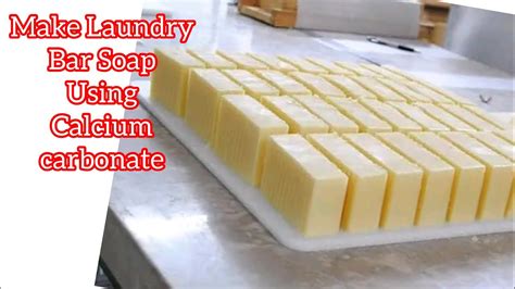 How To Make Laundry Bar Soap With Calcium Carbonate Youtube