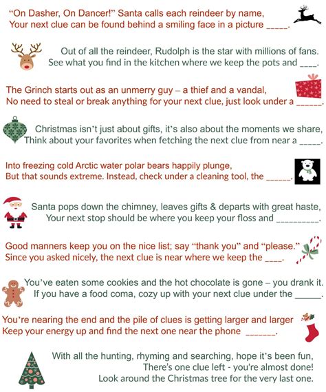 Riddles for adults / use our cheeky list of 50+ indoor scavenger hunt riddles for adults for a hilarious adventure. Household Riddles For Adults - Printable Christmas ...
