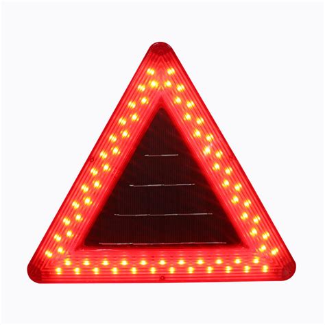 Safety Warning Triangle Reflector Emergency Road Flasher Solar 69led