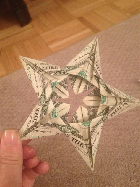Modular Money Origami Star From 5 Bills How To Fold Step By Step