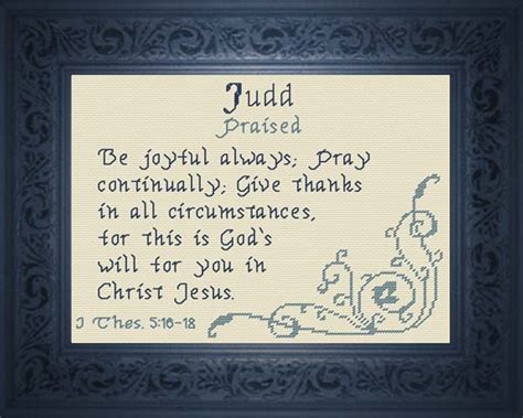 Name Blessings Judd Personalized Names With Meanings And Bible Verses