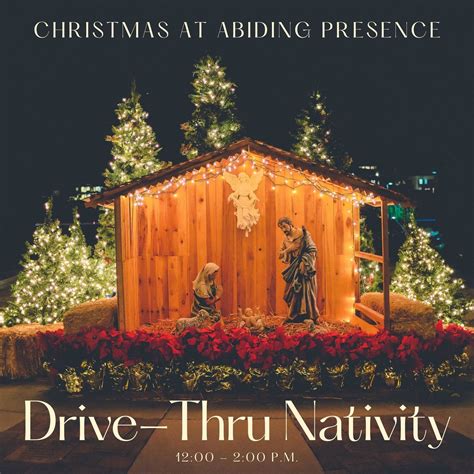 Drive Thru Live Nativity — Abiding Presence Lutheran Church