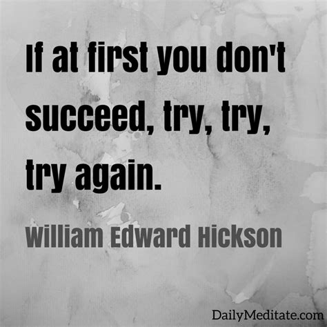 Meditation Quote 92 If At First You Dont Succeed Try Try Try