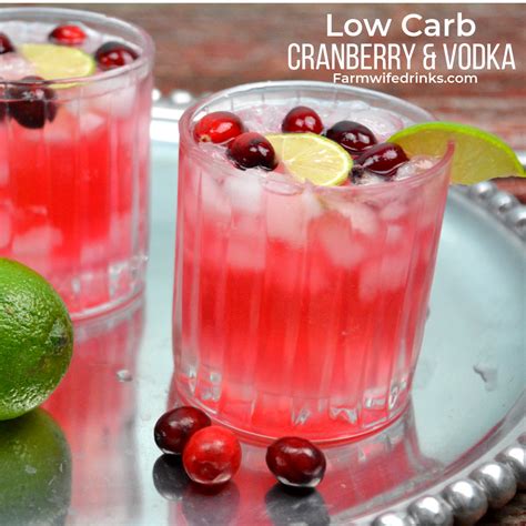 If you choose to drink, stick to the low carb alcohol options shared above. Low Carb Cranberry and Vodka - The Farmwife Drinks