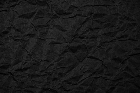 Black Crumpled Packaging Paper Background Texture Wallsheaven