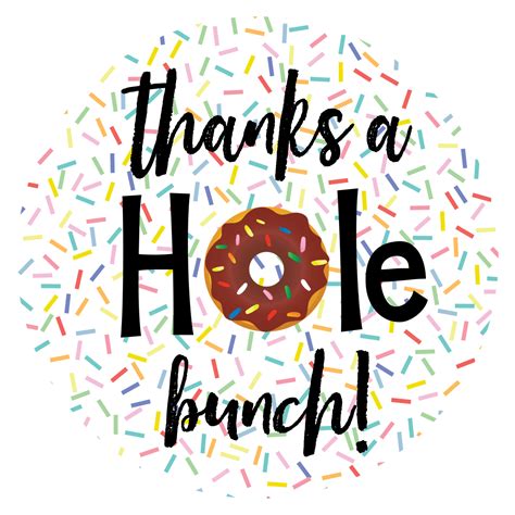 Donut Themed Thank You T Fun Squared