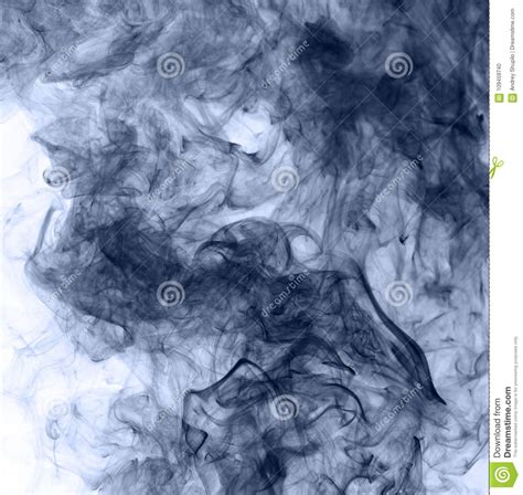 Blue Smoke On A White Background Inversion Stock Photo Image Of Fire