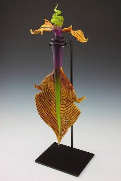 The Talisman Hand Blown Glass Sculptural Leaf By Gartner And Blade Glass Art Glass Art