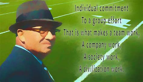 Be inspired by these powerful words from one of the greats. Vince Lombardi Quote Mixed Media by Dan Sproul