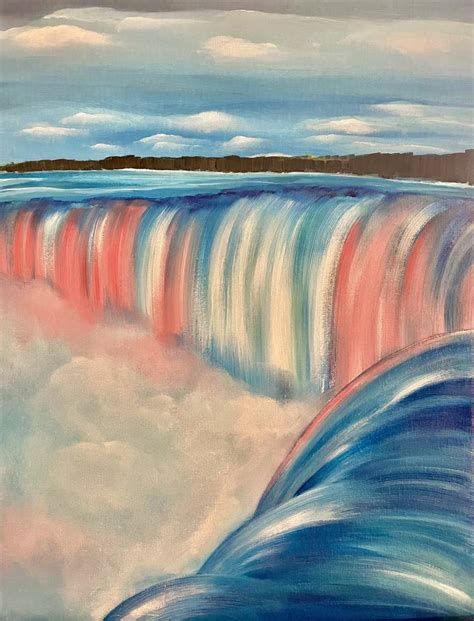 Niagara Falls Painting By Shuqi Zhu Saatchi Art
