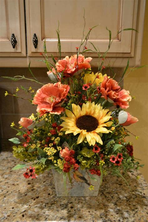 Kristens Creations Summer Flower Arrangements Sunflower Arrangements