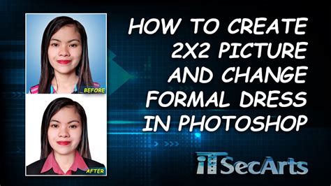 How To Create 2x2 Picture And Change Formal Attire Dress In Photoshop