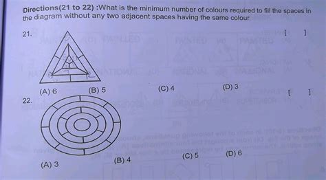 What Is The Minimum Number Of Colours Required To Fill The Spaces In