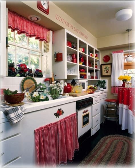 There's a reason white kitchens are such a classic. Interior And Decorating Idea For Red Kitchen Themes ...