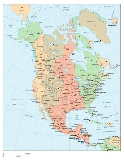 30 North America Time Zones Map Online Map Around The World
