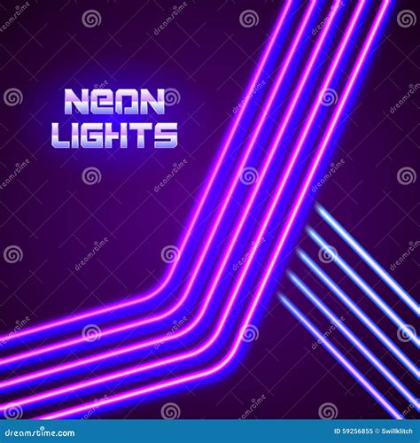 Bright Neon Lines Background Cartoon Vector 59256855