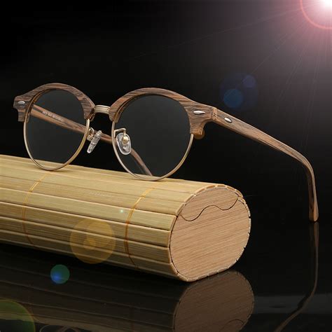 buy wooden eyeglass frames for women optical glasses men eyewear vintage frame